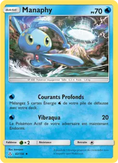 Manaphy — carte 42 de l’extension Ultra-Prisme