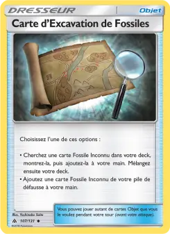 Carte d’Excavation de Fossiles — carte 107 de l’extension Lumière Interdite