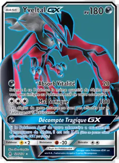 Yveltal GX — carte 124 de l’extension Lumière Interdite