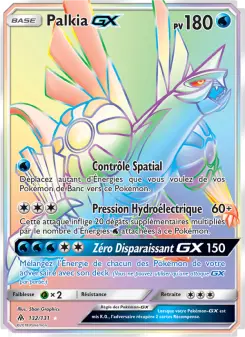 Palkia GX — carte 132 de l’extension Lumière Interdite