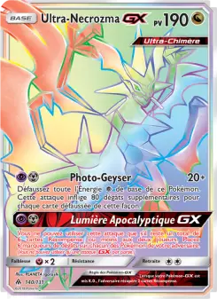 Ultra-Necrozma GX — carte 140 de l’extension Lumière Interdite