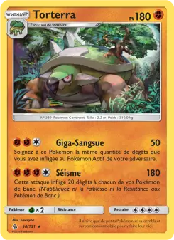 Torterra — carte 58 de l’extension Lumière Interdite