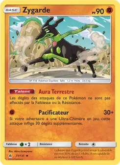 Zygarde — carte 71 de l’extension Lumière Interdite