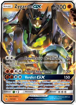 Zygarde GX — carte 73 de l’extension Lumière Interdite