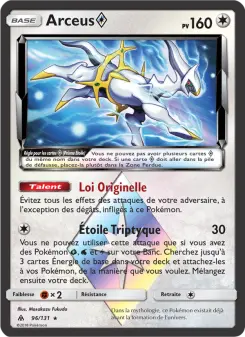 Arceus ◇ — carte 96 de l’extension Lumière Interdite