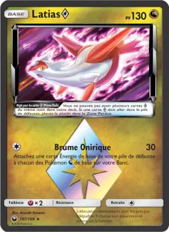 Latias ◇ — carte 107 de l’extension Tempête Céleste