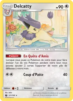 Delcatty — carte 121 de l’extension Tempête Céleste
