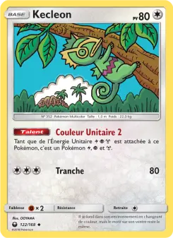 Kecleon — carte 122 de l’extension Tempête Céleste