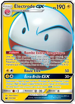 Électrode GX — carte 155 de l’extension Tempête Céleste