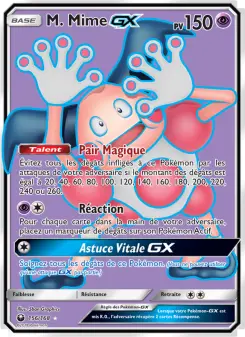 M. Mime GX — carte 156 de l’extension Tempête Céleste
