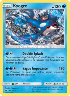 Kyogre — carte 46 de l’extension Tempête Céleste