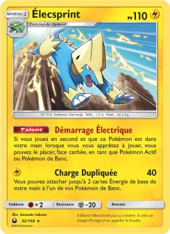 Élecsprint — carte 52 de l’extension Tempête Céleste