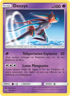 Deoxys — carte 69 de l’extension Tempête Céleste