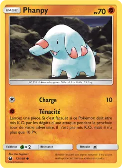 Phanpy — carte 72 de l’extension Tempête Céleste