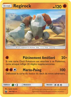 Regirock — carte 80 de l’extension Tempête Céleste