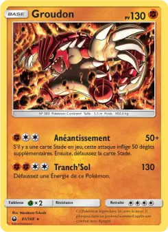 Groudon — carte 81 de l’extension Tempête Céleste