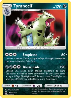 Tyranocif — carte 87 de l’extension Tempête Céleste