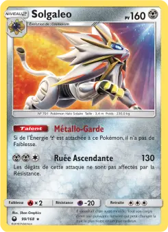 Solgaleo — carte 99 de l’extension Tempête Céleste