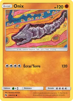 Onix — carte 109 de l’extension Tonnerre Perdu