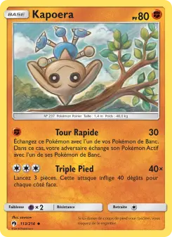 Kapoera — carte 113 de l’extension Tonnerre Perdu