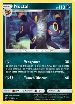 Noctali — carte 120 de l’extension Tonnerre Perdu