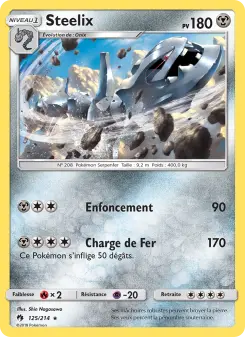 Steelix — carte 125 de l’extension Tonnerre Perdu