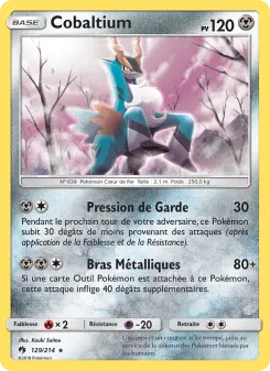Cobaltium — carte 129 de l’extension Tonnerre Perdu