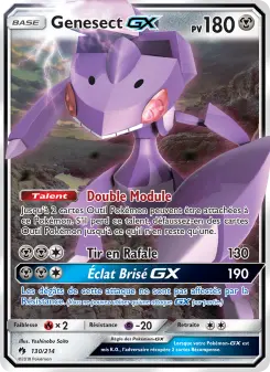 Genesect GX — carte 130 de l’extension Tonnerre Perdu