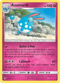 Azumarill — carte 136 de l’extension Tonnerre Perdu