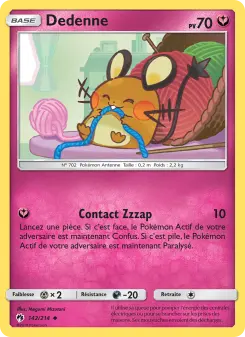 Dedenne — carte 142 de l’extension Tonnerre Perdu