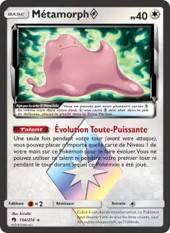Métamorph ◇ — carte 154 de l’extension Tonnerre Perdu