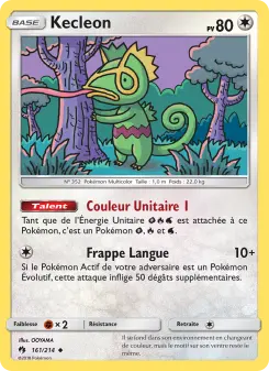 Kecleon — carte 161 de l’extension Tonnerre Perdu