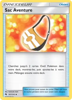 Sac Aventure — carte 167 de l’extension Tonnerre Perdu