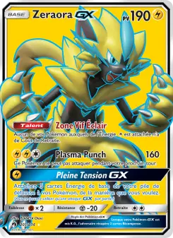 Zeraora GX — carte 201 de l’extension Tonnerre Perdu