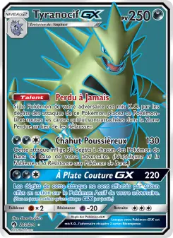 Tyranocif GX — carte 203 de l’extension Tonnerre Perdu