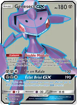 Genesect GX — carte 204 de l’extension Tonnerre Perdu