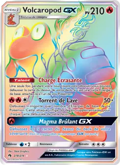 Volcaropod GX — carte 218 de l’extension Tonnerre Perdu