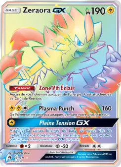 Zeraora GX — carte 221 de l’extension Tonnerre Perdu