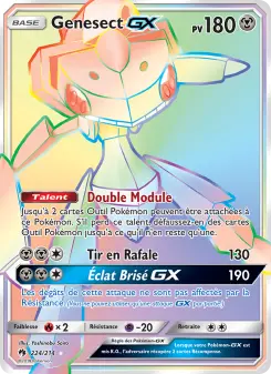 Genesect GX — carte 224 de l’extension Tonnerre Perdu