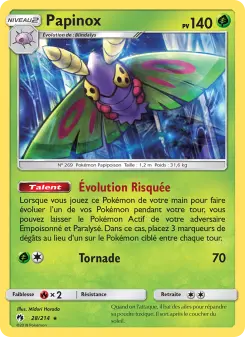 Papinox — carte 28 de l’extension Tonnerre Perdu