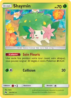 Shaymin — carte 33 de l’extension Tonnerre Perdu