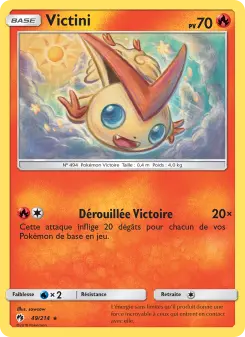 Victini — carte 49 de l’extension Tonnerre Perdu