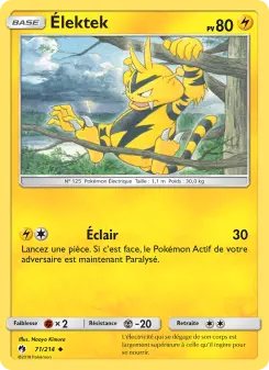Élektek — carte 71 de l’extension Tonnerre Perdu