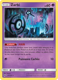 Zarbi — carte 91 de l’extension Tonnerre Perdu