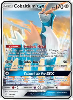 Cobaltium GX — carte 106 de l’extension Duo de Choc