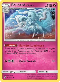 Feunard d’Alola — carte 111 de l’extension Duo de Choc