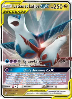 Latias et Latios GX — carte 113 de l’extension Duo de Choc