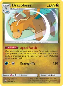 Dracolosse — carte 119 de l’extension Duo de Choc
