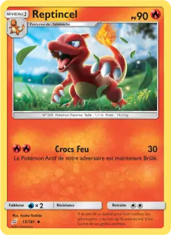 Reptincel — carte 13 de l’extension Duo de Choc