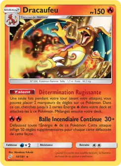 Dracaufeu — carte 14 de l’extension Duo de Choc
